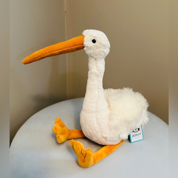 Jellycat Baby Bobby Stork（reserve for Erica) - Picture 1 of 4